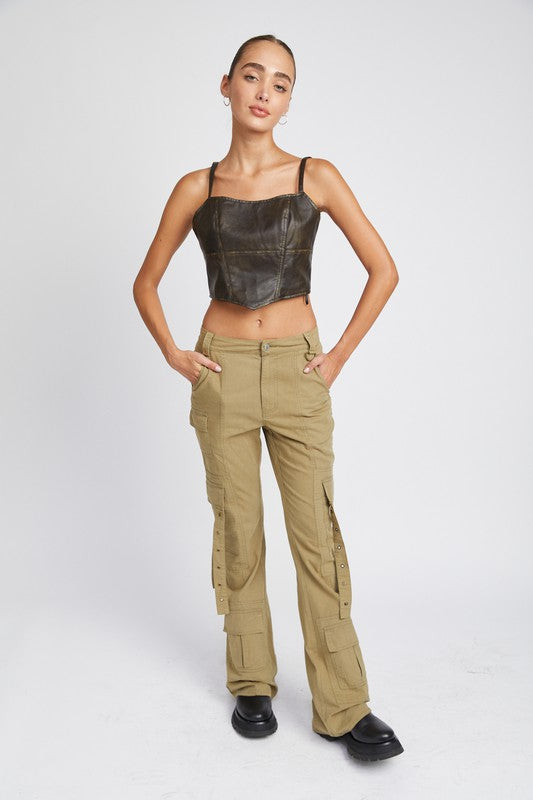 BDG Light Grey Y2K Low Rise Cargo Pants | Urban Outfitters Turkey